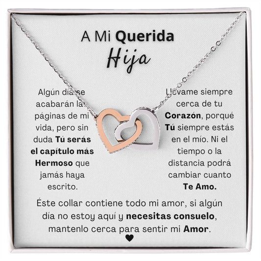 Gift for Daughter in Spanish - Interlocking Hearts